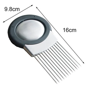 Edelstahl Zwiebelhalter Gemüseschneider Multifunktionsschneider - Bild 1 von 8
