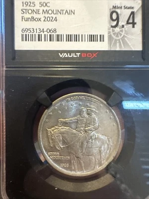 1925 Stone Mountain Commemorative Mint State 9.4 - Image 1 of 3