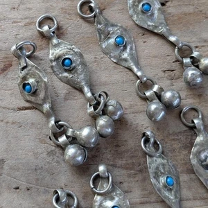 Vintage Tribal Schmuck baumelt Charms einzigartige Form 9x (19358) - Bild 1 von 7