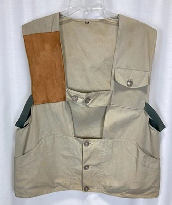 Vintage 50s 60s Abercrombie & Fitch Safari Hunting Vest Size 42 - Image 1 of 4