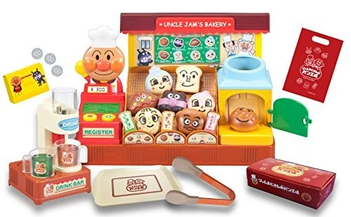 Anpanman Irasshaiamse(欢迎)Jam-Ojisan(叔叔)的面包工厂玩具日本 — 第 1/4 张图片