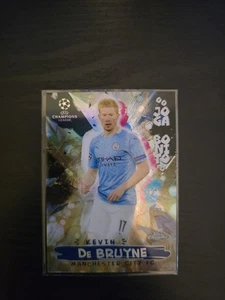 2020-21 Topps Chrome UCL Kevin De Bruyne Joga Bonito Gold Bubbles Refractor - Bild 1 von 7