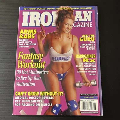 IRONMAN Magazine JUNE 1999 Angelique Gorges Cover The Fantasy Workout Foto 1 de 4