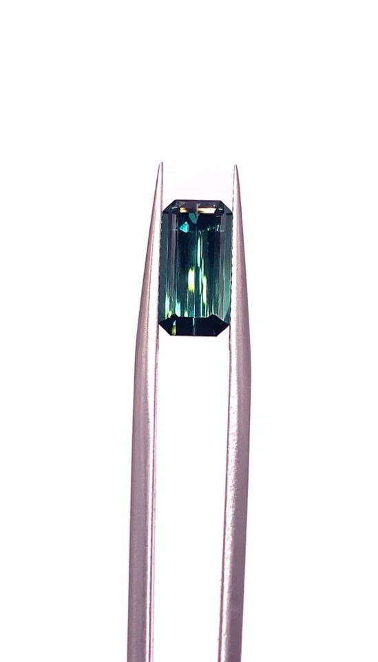 2.44Ct Earth Mined Stunning Lagoon Blue Teal Tourmaline 11mm October Birthstone - Image 1 of 4