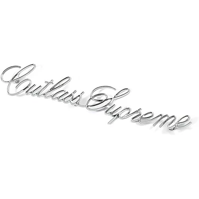 Oldsmobile Cutlass Supreme 1973-77; emblema de guardabarros fundido a presión; Cutlass Supreme Foto 1 de 3