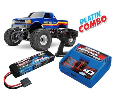 Traxxas Bigfoot 4x4 Blue BL-2S Brushless Platinum Combo TRX67134-4-BLUE-PLATINUM-COM - Image 1 of 4