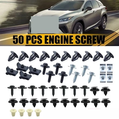 For Toyota Engine Splash Shield Fender Bumper Screw Clips Rivet Fastener 50Pcs - Image 1 of 4