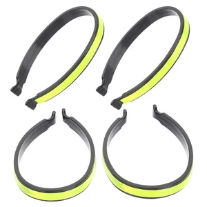 4 Pcs Reflective Trouser Clip Strap Pants Clips for Cyclists Bike Leg - Picture 1 of 12