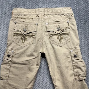 Rock Revival Caprihose Damen 28 (32x17) hellbraun Cargo Wandern Outdoor Cropped Hose ** - Bild 1 von 11