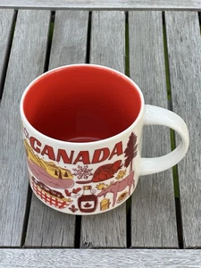 Starbucks Canada 2018 Been There Across the Globe Series 14 Oz. Coffee Mug EUC - Picture 1 of 7