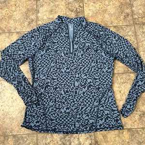 G/Fore Womens 1/4 Zip Golf Pullover Sz XL Fitted Lightweight Nylon Stretch - Bild 1 von 4