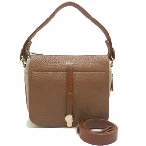Bolso de Hombro Furla Expandible F5478 Cuero Marrón/253329 - Imagen 1 de 9