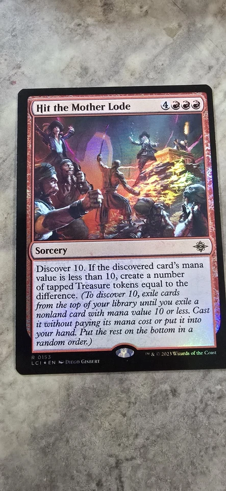 Hit the Mother Lode The Lost Caverns of Ixalan Foil Sorcery Raee MTG NM  - Image 1 of 1