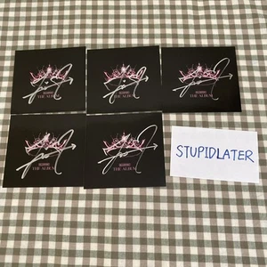 BLACKPINK The Album Official JISOO Signed Card - Picture 1 of 1