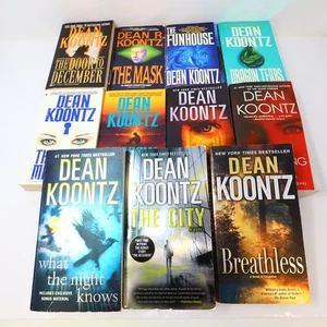 Dean Koontz 11 Paperback Books Lot Set Thriller Suspense Fiction Signet Berkley - Imagen 1 de 20