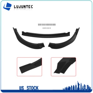 For 2017-2019 Toyota For Corolla L LE XLE Front Bumper Lip Black - Picture 1 of 9