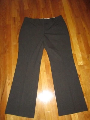 Pantalones de vestir grises de pierna ancha Ann Taylor para dama talla 14 Foto 1 de 4