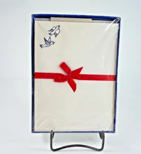 White & Wyckoff Cancelleria Bird Design 24 fogli 16 buste nuove con scatola vintage - Foto 1 di 15