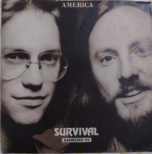 7"45 America Survival/Only Game In Town Rock Pop Music Italy 1982 - Foto 1 di 3