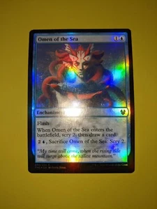 FOIL Omen of the Sea x1 Theros: Beyond Death 1x MTG Magic the Gathering - Picture 1 of 1