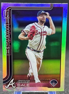 Chris Sale 2025 Topps Series 1 Rainbow Foil Atlanta Braves #316 - Picture 1 of 2