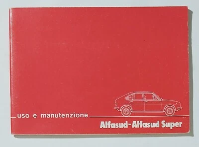 30909 Libretto Uso e manutenzione - Alfa Alfasud super - Immagine 1 di 4
