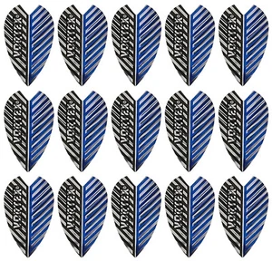 5 New Sets Harrows Vortex Dart Flights - Ships w/ Tracking - Blue Silver - Picture 1 of 1