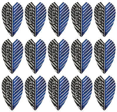 5 New Sets Harrows Vortex Dart Flights - Ships w/ Tracking - Blue Silver