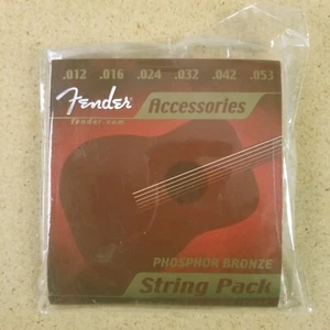 NEW Fender Phosphor Bronze Acoustic Guitar Strings .012 .016 .024 .032 .042 .053 - Picture 1 of 6