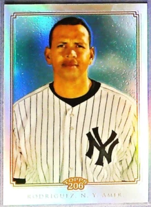 Tarjeta de inserción refractor Topps 206 2010 #TC20 de Alex Rodríguez/499 - Yankees - Imagen 1 de 2