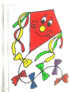 Gabis Window Color Fensterbilder --  Deko -- Herbst - lustige Drachen -- - Bild 1 von 9