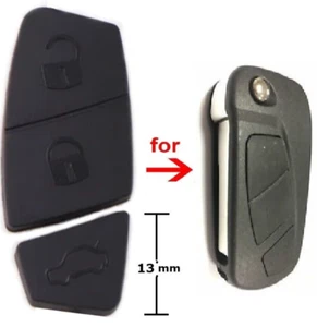 Für Citroen Peugeot Fiat Schlüsselanhänger 3 Tasten Gummiauflage Ersatz Punto Blipper - Bild 1 von 6