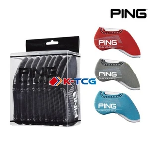 PING Premium Original Golf Iron Club Head Cover 1~18 Pcs Black Neoprene 2024 Ver - Picture 1 of 11