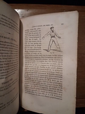 NAPOLEON LAISNE' GYMNASTIQUE PRATIQUE Paris 1850 Sport illustrato tavole - Immagine 1 di 4