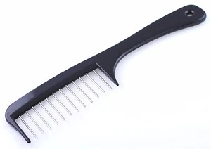 1 Piece Hair K-Cutter Styling Comb Pik Metal Tooth afro braid or Metal Fan Pik - Picture 1 of 11