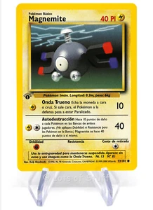 Pokémon Spanish Magnemite Base Set 1st Edition 53/102 1999-2000 WOTC - Picture 1 of 2