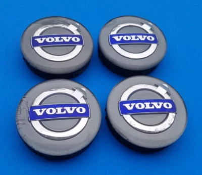 VOLVO V50 V60 V70 XC60 XC70 XC90 (4) WHEEL RIM HUBCAP HUB CAP CENTER SET OEM B7 - Image 1 of 4