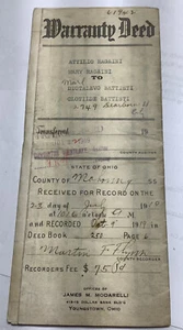 Vintage 1919 Garantieurkunde Youngstown, OH Mahoning Co. - Bild 1 von 4