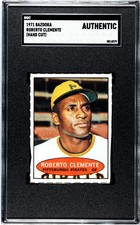 1971 BAZOOKA ROBERTO CLEMENTE HAND CUT SGC A 814079 