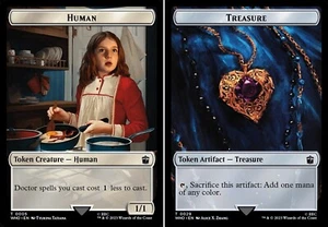 1x MTG - Human \\ Treasure Token #05/29 - Doctor Who - Picture 1 of 1