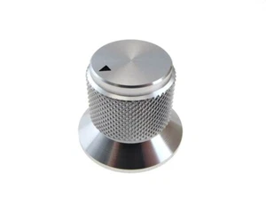 HQ 6mm Hole Dia Aluminum Solid Knob Cap para olla rotativa aplanada 30 * 25 - Plata - Imagen 1 de 1