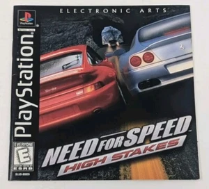 Need for Speed High Stakes BLACK LABEL PS1 Instruction Manual Only w/Reg Card VG - Picture 1 of 2