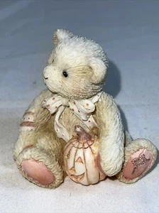 Cherished Teddies"Sweet Treets" Oscar October Bear Figurine No Box - Bild 1 von 6