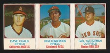 1975 Hostess Cakes *COMPLETE PANEL* #46-48 Chalk, CONCEPCION, CARL YASTRZEMSKI
