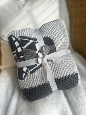 Pottery Barn Kids Star Wars Patchwork Baby Blanket Mono “Lauren” NWOT OPEN BOX! - Image 1 of 4