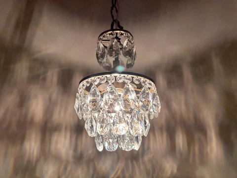 Antique /Vintage French Crystal Chandelier Lighting Ceiling Lamp Light Fixtures Cover