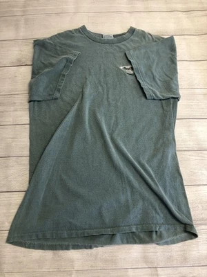 Camisa de café Hard Rock vintage para hombre grande verde hecha en EE. UU. 100 % algodón camiseta años 90 Foto 1 de 4