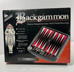 Regent Halex Electronic Backgammon Board Game - 8 Levels Of Digital Play - Picture 1 of 4