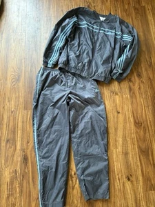 Vintage Adidas Trainingsanzug Herren Large Blau Active Track Running Windbreaker Y2K - Bild 1 von 22