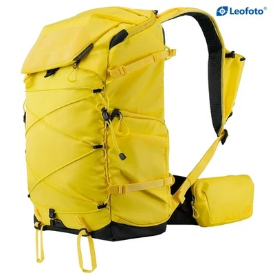 Mochila para cámara de viaje y fotografía Leofoto-35L-amarillo-inserto grande Foto 1 de 4